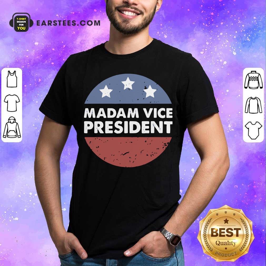 Funny Madam Vice President Election Stars Circle Vintage Shirt