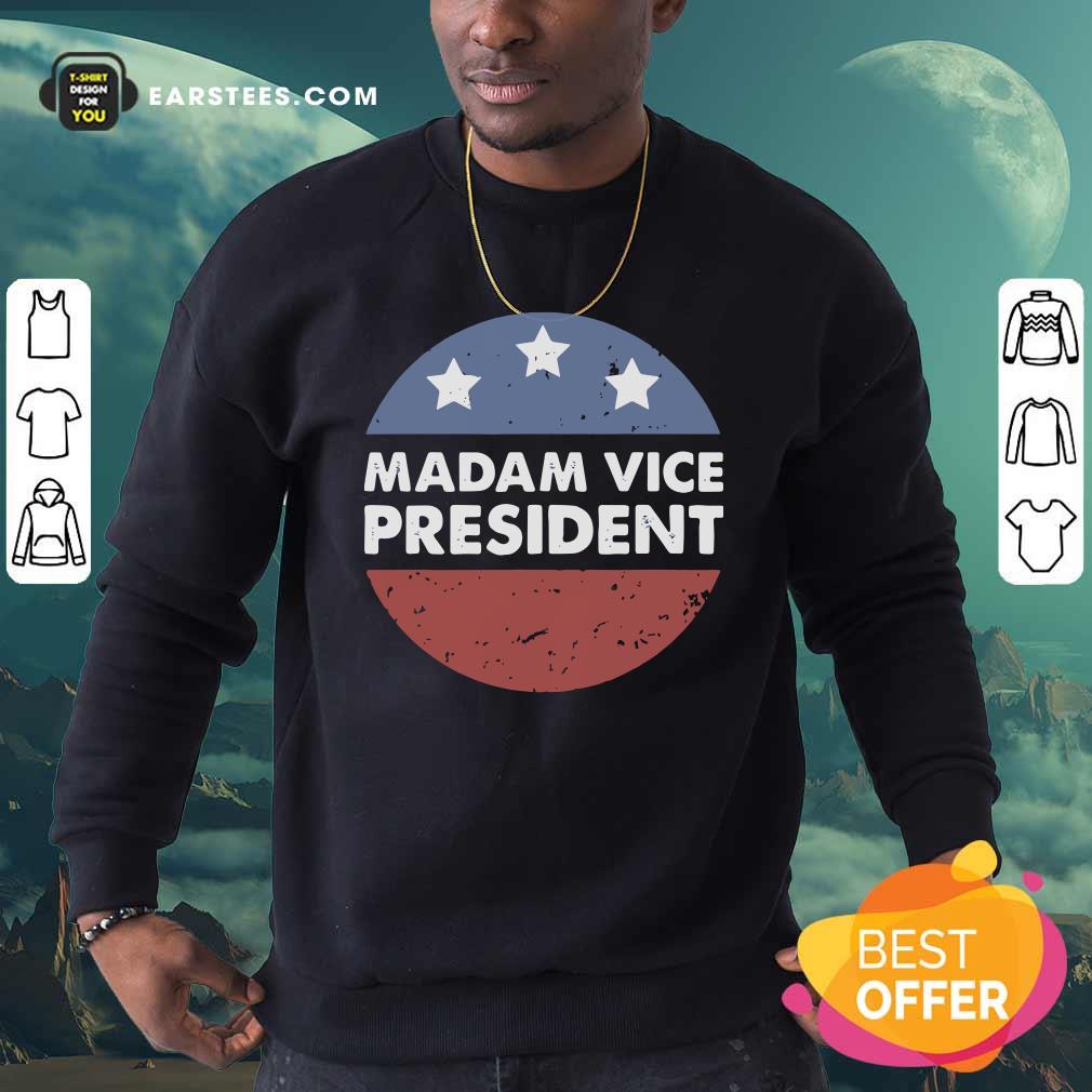 Funny Madam Vice President Election Stars Circle Vintage Shirt