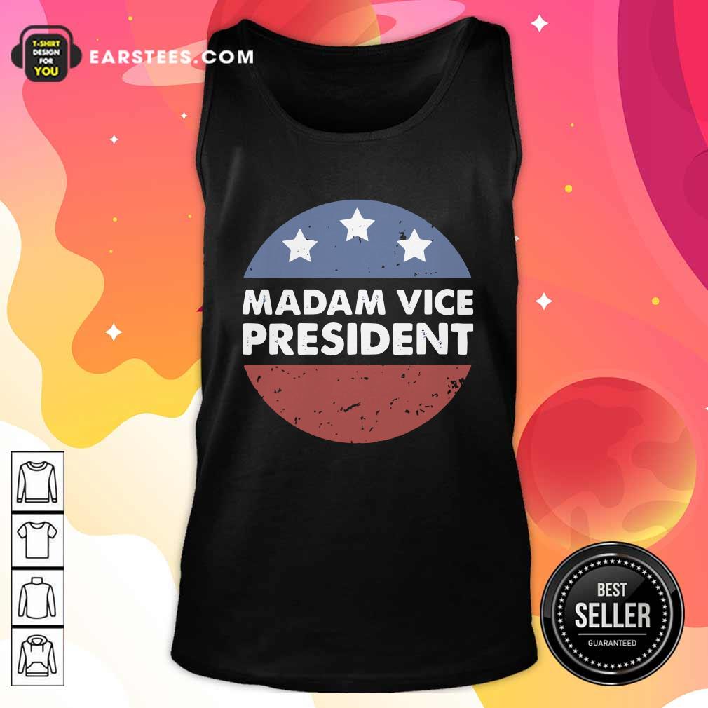 Funny Madam Vice President Election Stars Circle Vintage Shirt