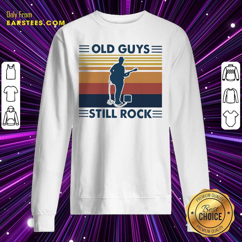 Funny Old Guys Still Rock Vintage Retro Shirt