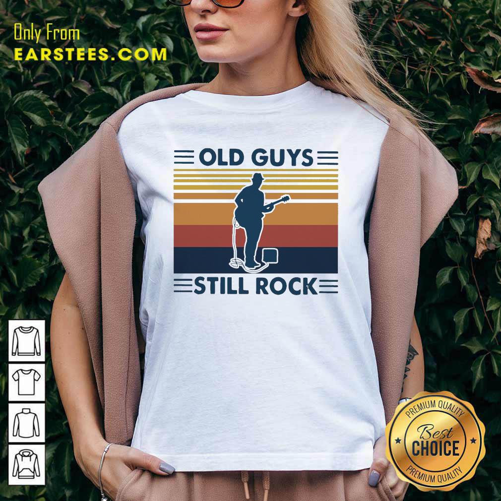 Funny Old Guys Still Rock Vintage Retro Shirt