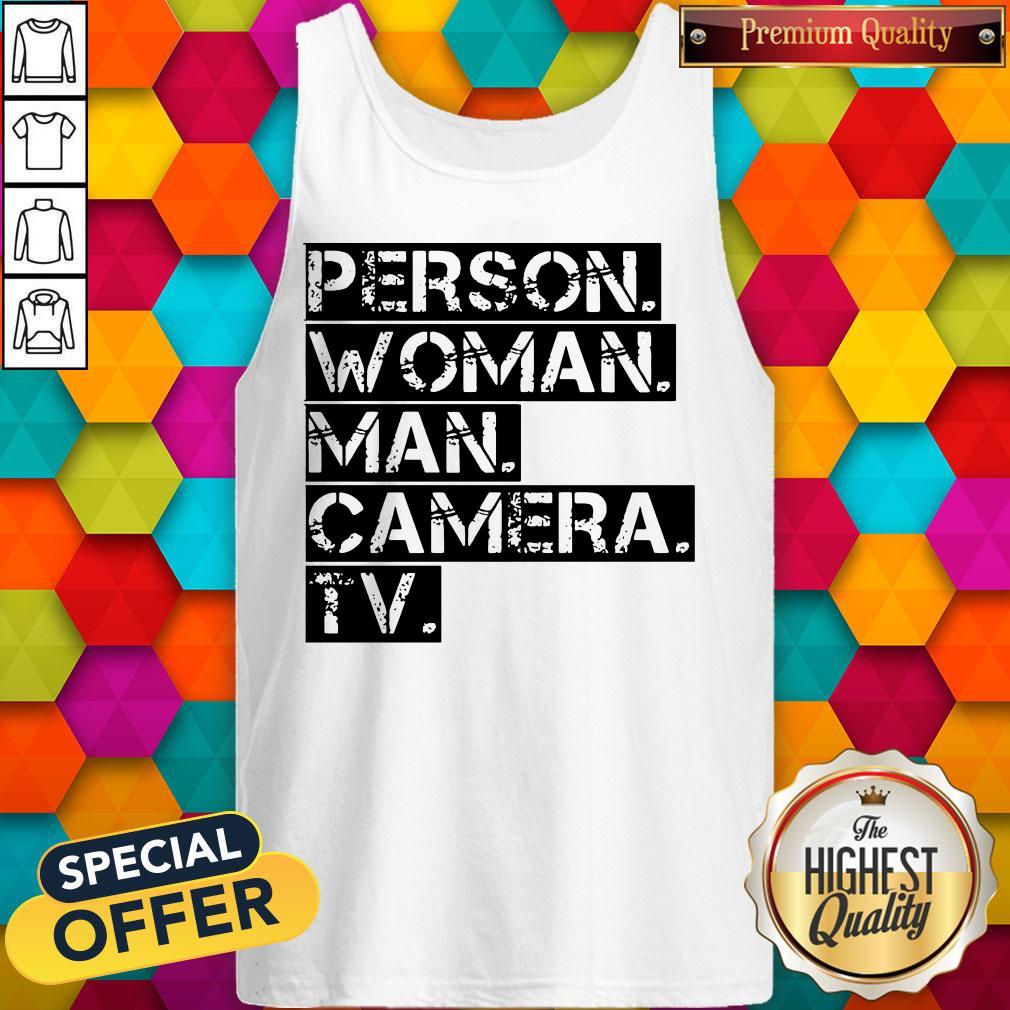 Funny Person Woman Man Camera TV US Shirt