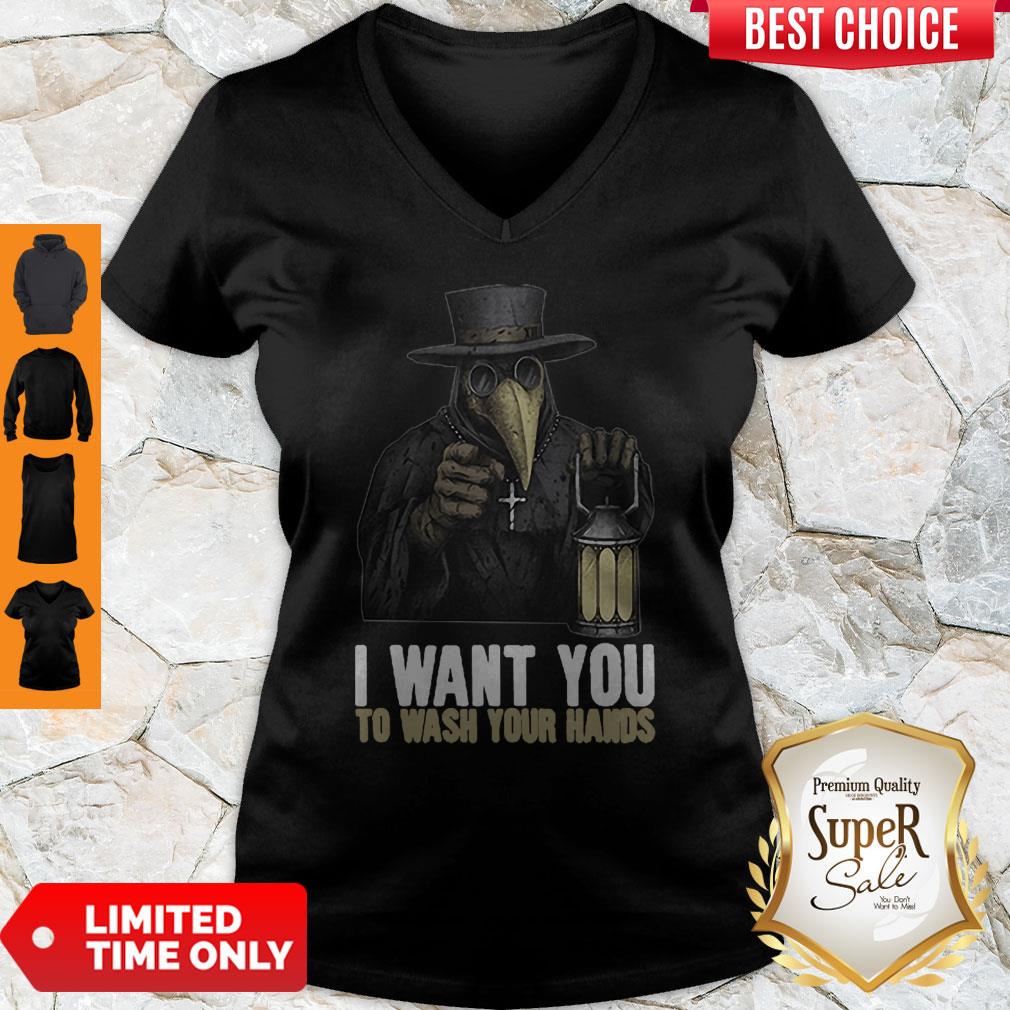 Funny Plague Doctor I Want You To Wash Your Hands Shirt