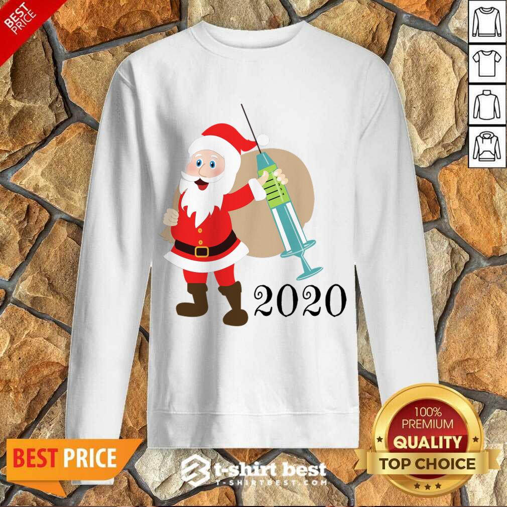 Funny Santa 2020 Delivering Vaccine Shirt