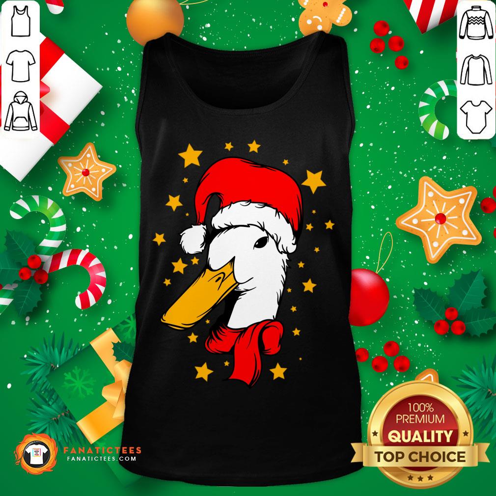 Funny Santa Claus As A Duck - Merry Christmas T-Shirt