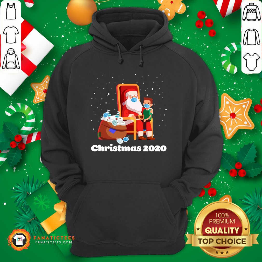 Funny Santa With Face Mask And Toilet Paper Christmas 2020 Shirt