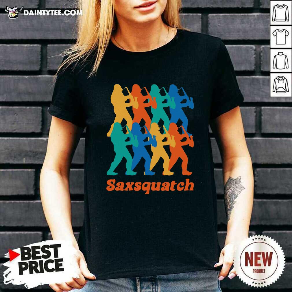 Funny Saxsquatch Merch Squatches Shirt