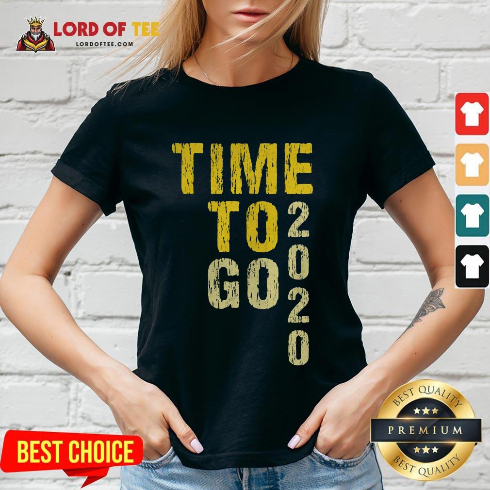 Funny Time To Go 2020 Goodbye 2020 Hello 2021 Golden Shirt