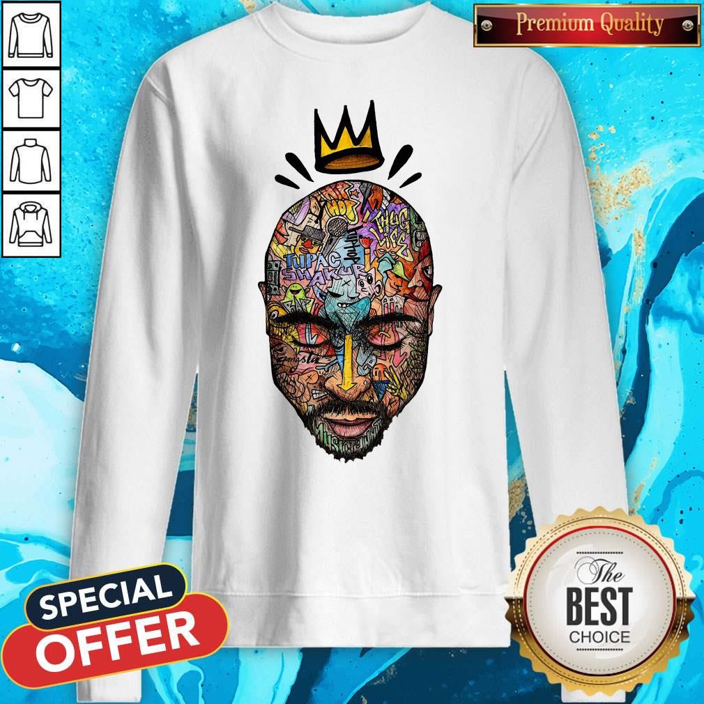 Funny Tupac Shakur Thug Life King Art Shirt