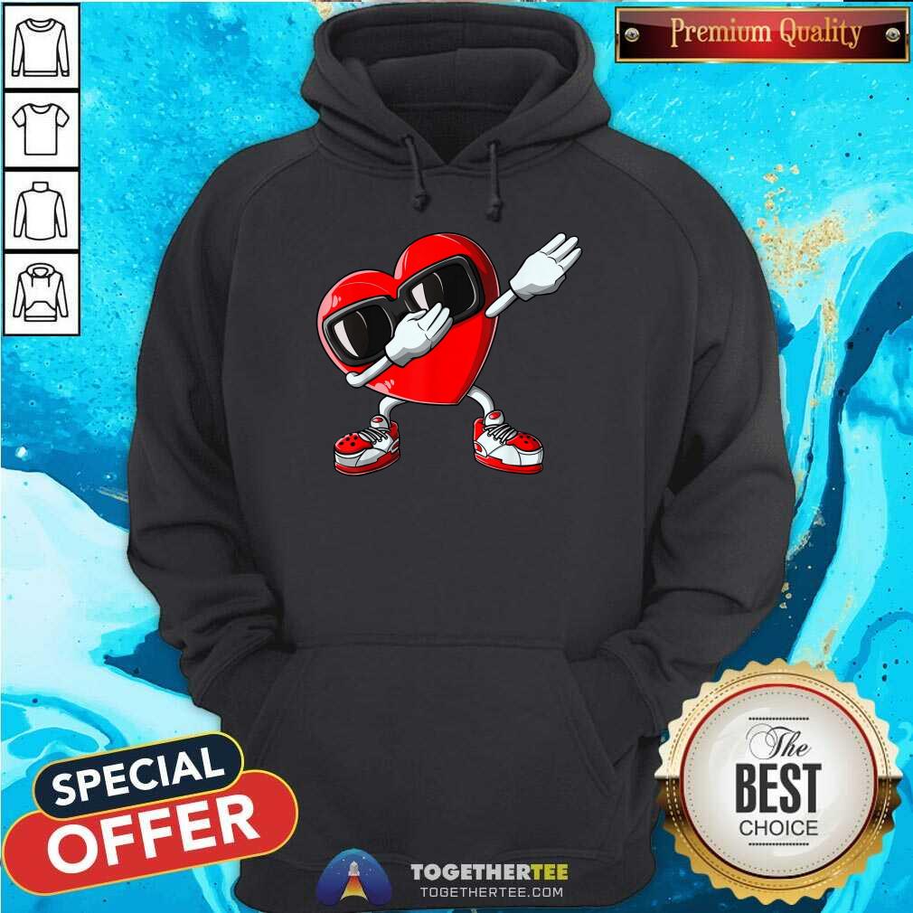 Funny Valentines Day Dabbing Heart Shirt
