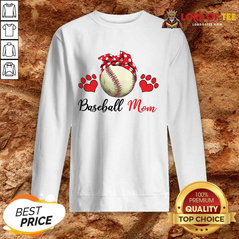 Top Polka Dot Red Baseball Love Mother For Baseball Lover Shirt