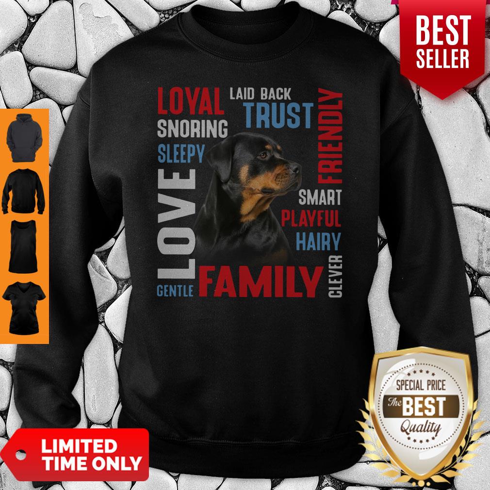 Official Rottweiler Description Laid Back Trust Shirt