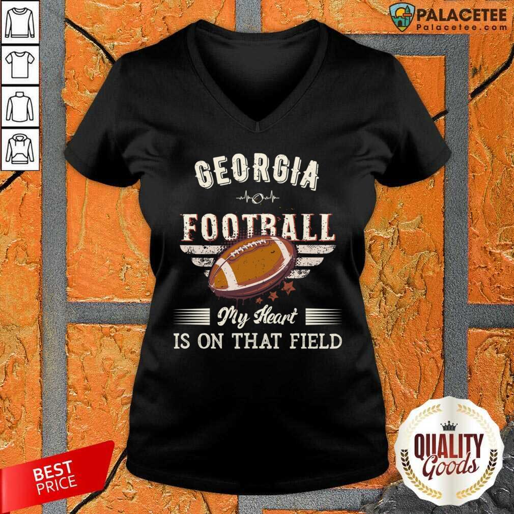 Geogria Football My Heat Is On That Field Shirt