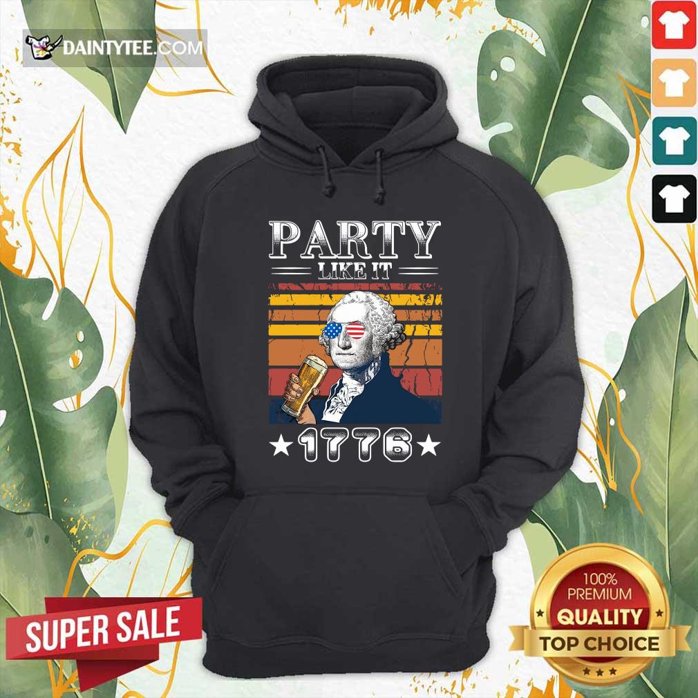 George Washington Drink Beer Party Like It's 1776 Vintage Shirt