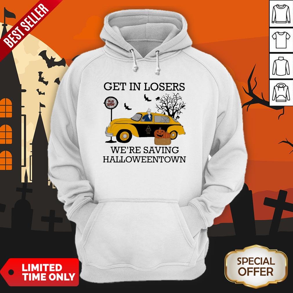 Get In Losers We're Saving Halloweentown Bus Top Shirt