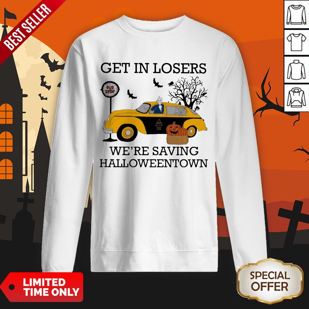 Get In Losers We're Saving Halloweentown Bus Top Shirt