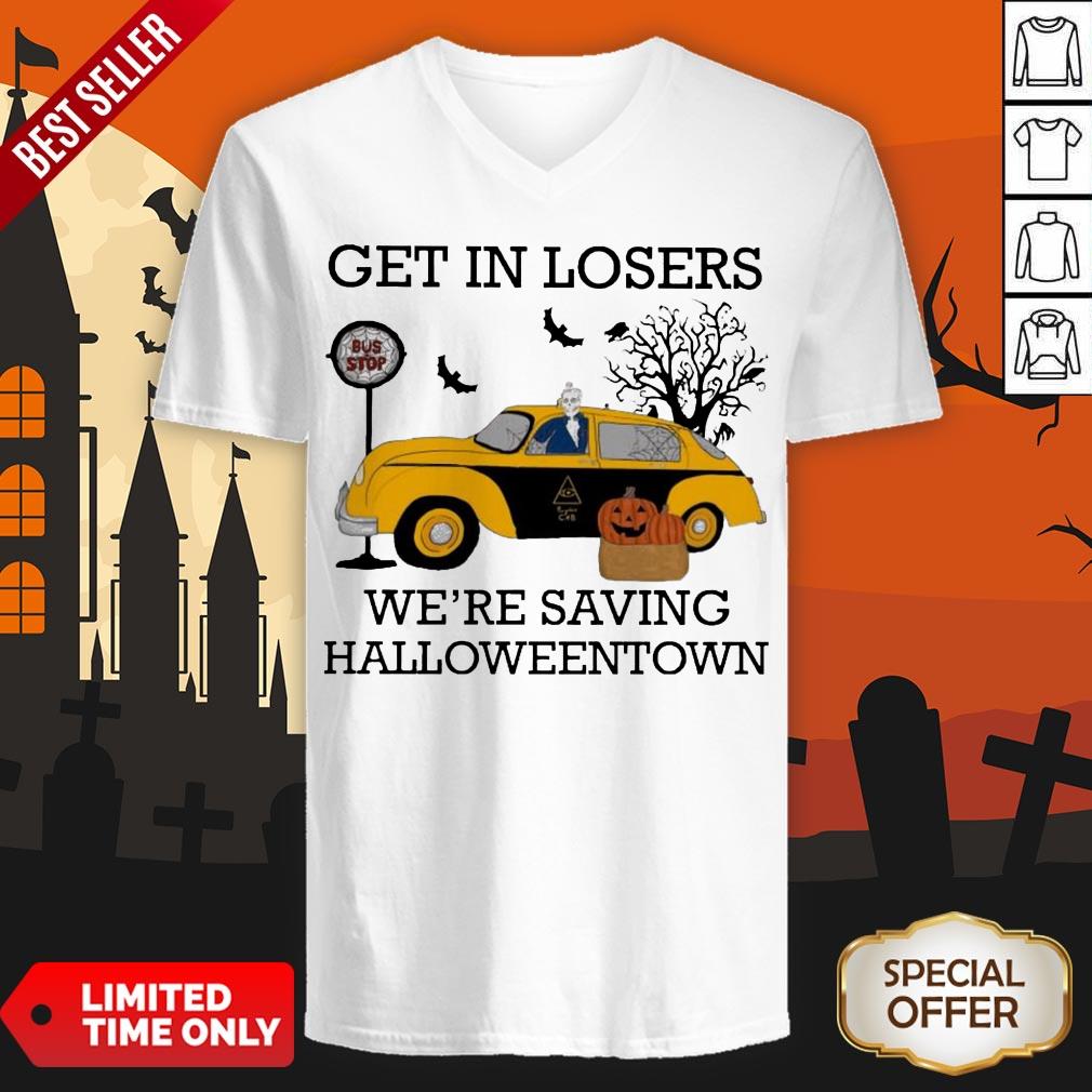 Get In Losers We're Saving Halloweentown Bus Top Shirt