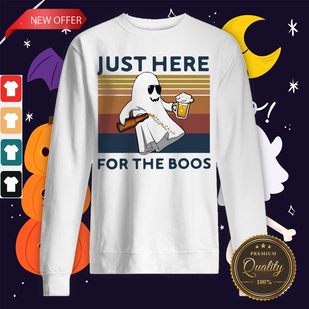 Ghost Beer Just Here For The Boos Vintage Shirt