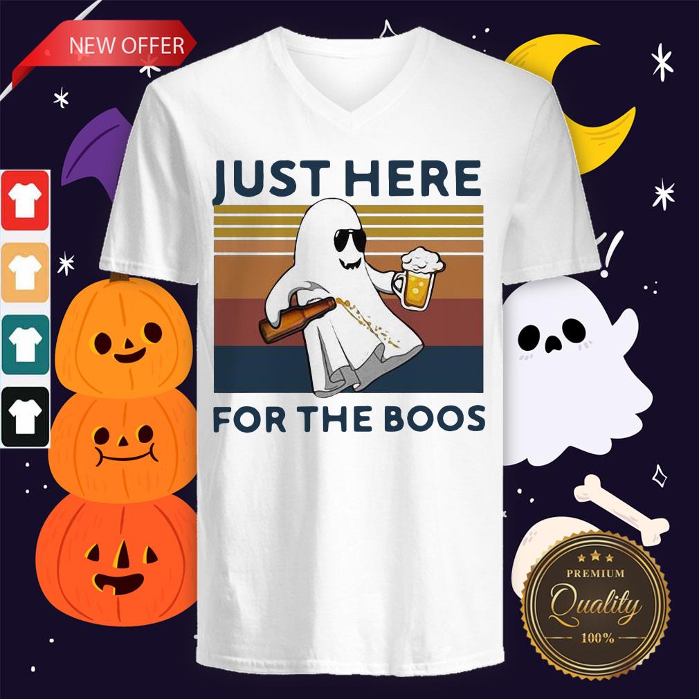 Ghost Beer Just Here For The Boos Vintage Shirt