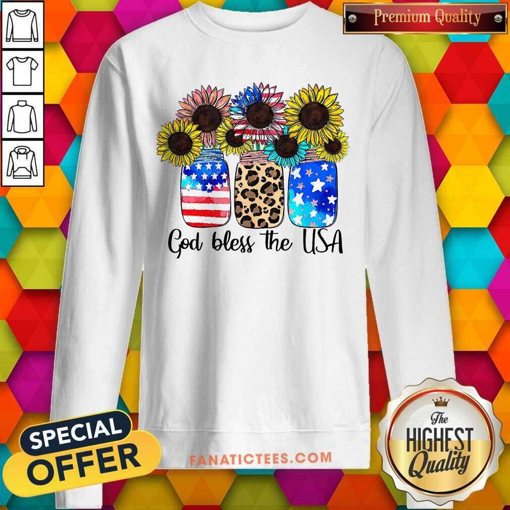 God Bless The USA Sunflower Shirt