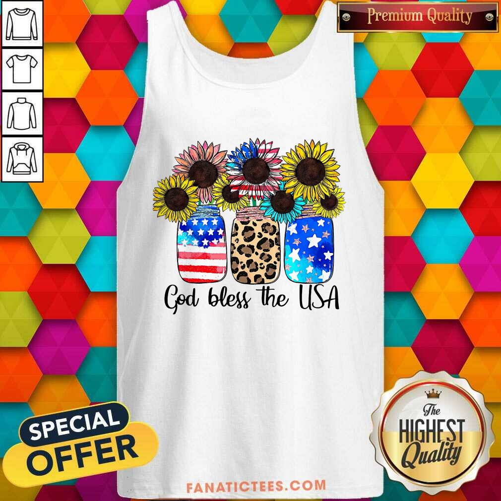 God Bless The USA Sunflower Shirt