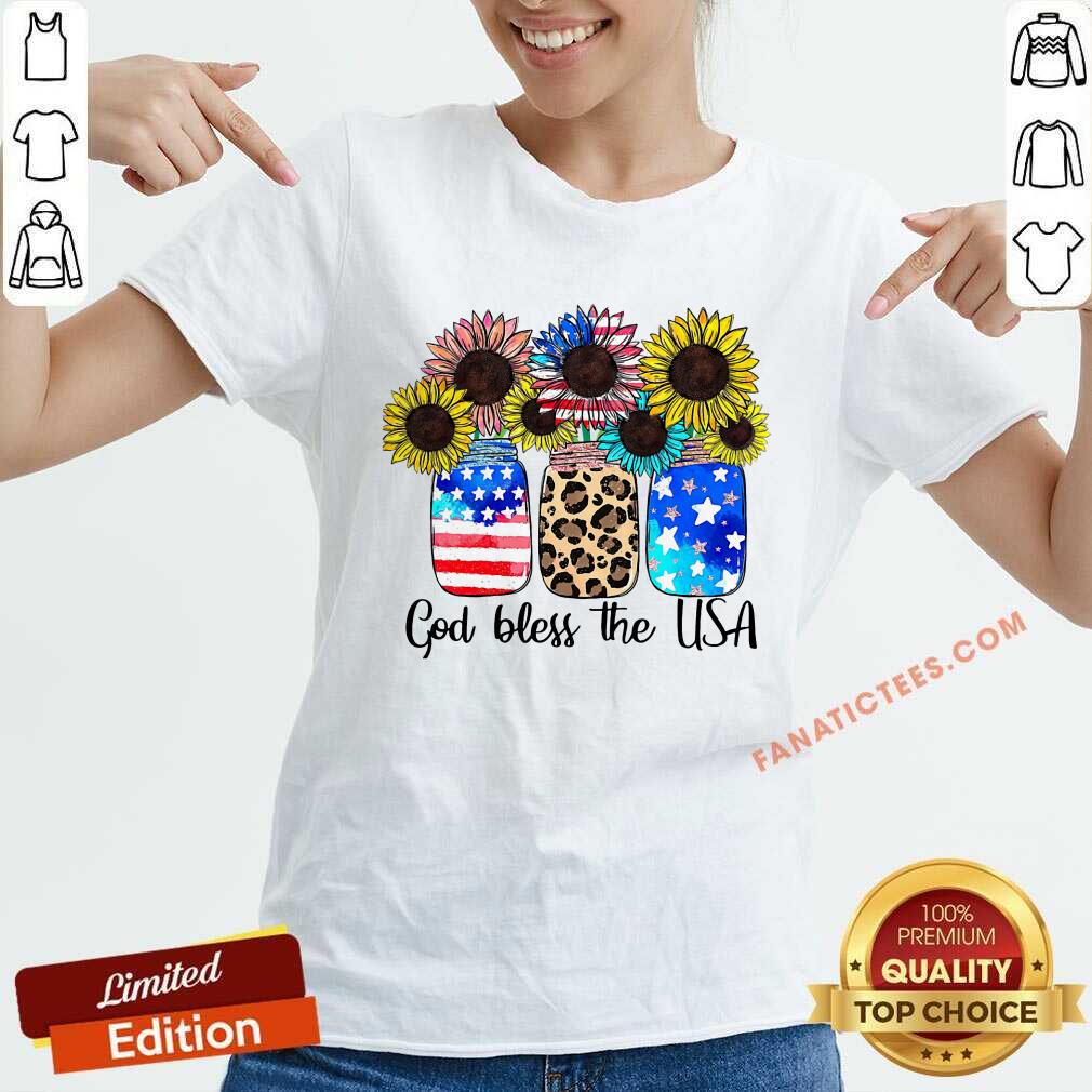 God Bless The USA Sunflower Shirt