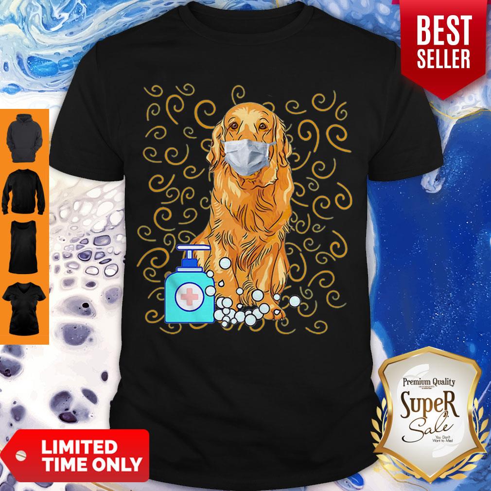 Golden Retriever Mask Handwashing Survived Coronavirus Shirt