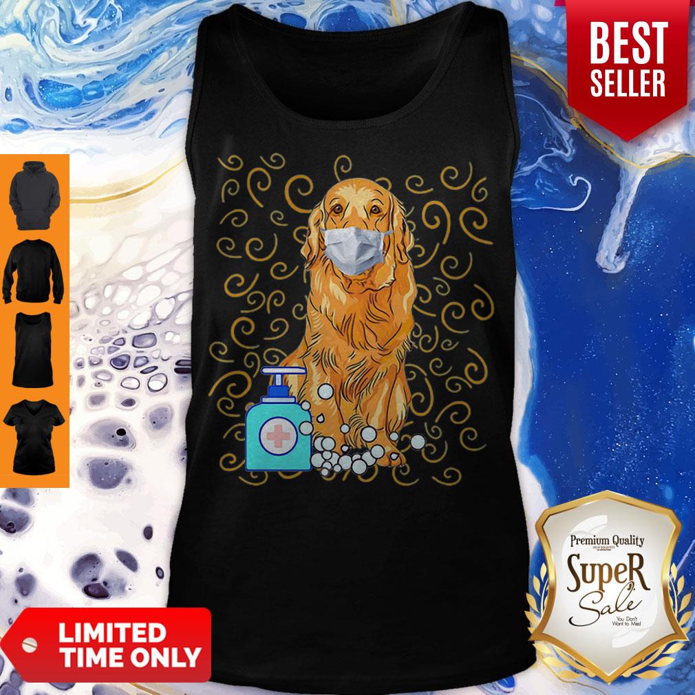 Golden Retriever Mask Handwashing Survived Coronavirus Shirt