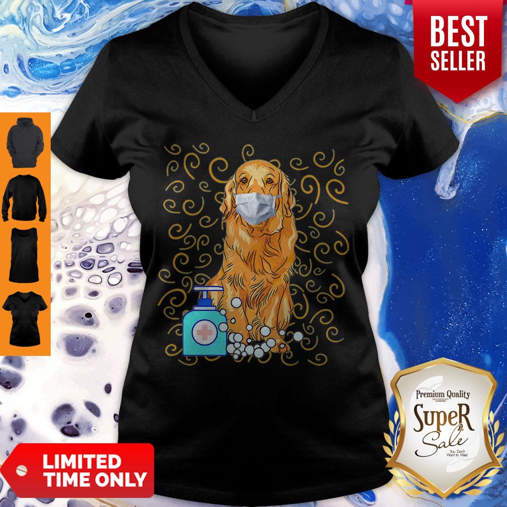 Golden Retriever Mask Handwashing Survived Coronavirus Shirt