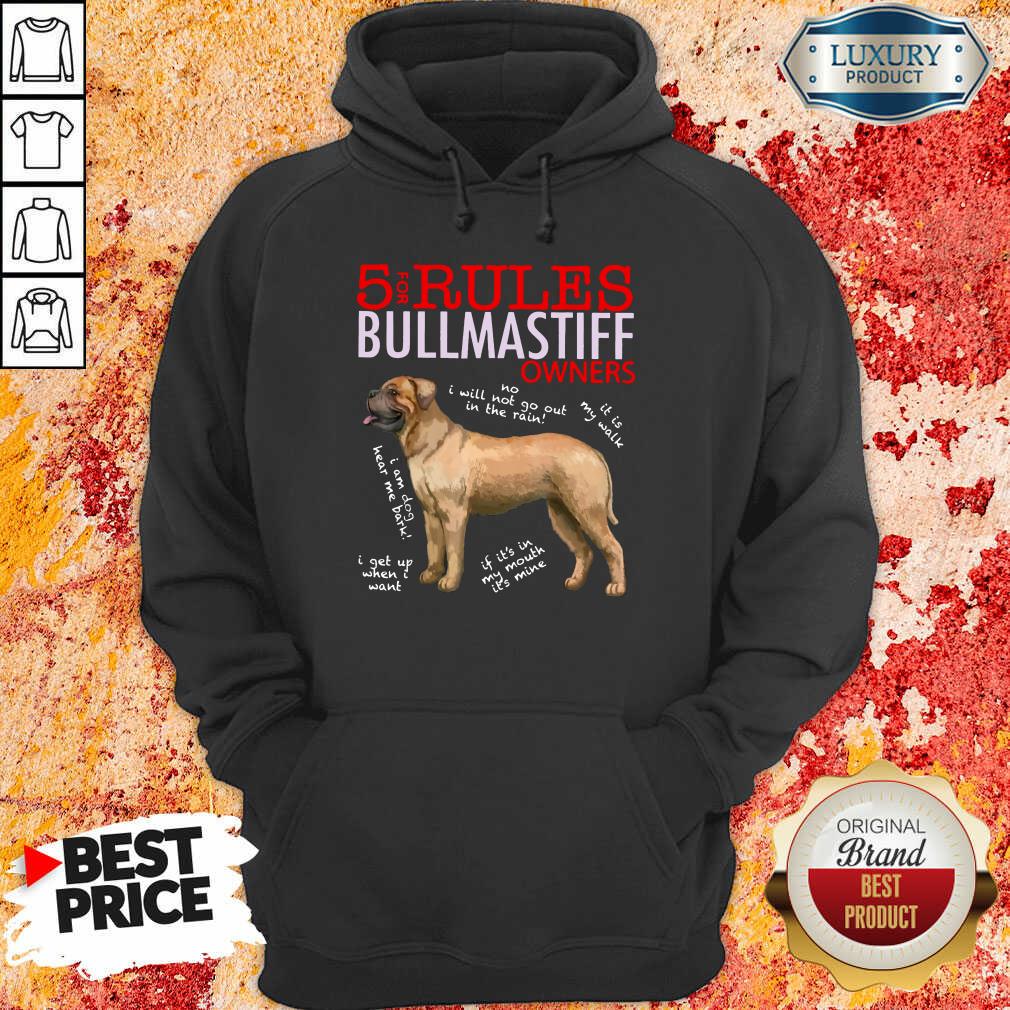 Good 5 Rules Bullmastiff Owners Shirt