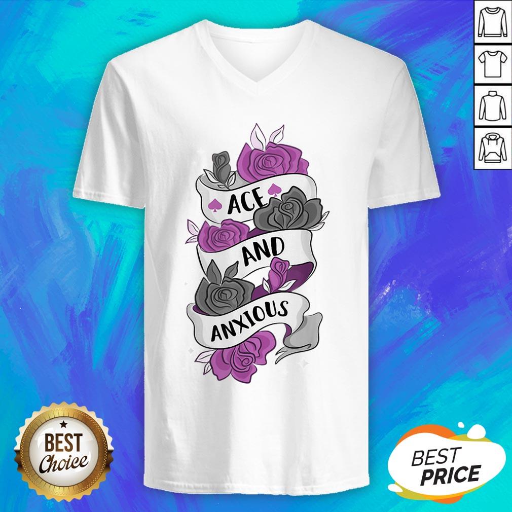 Good Ace And Anxious LGBT Pride Roses Asexual Shirt