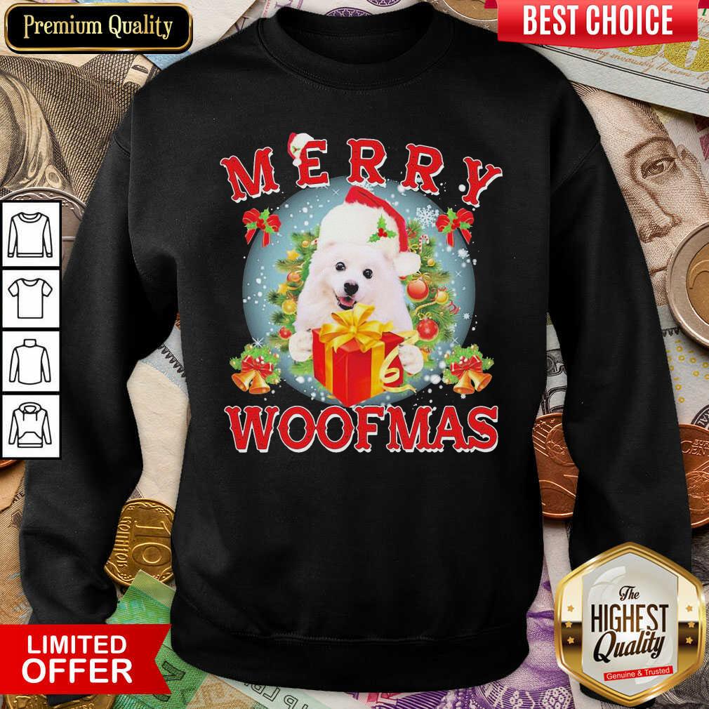 Good American Eskimo Dog Santa Merry Woofmas Christmas Shirt