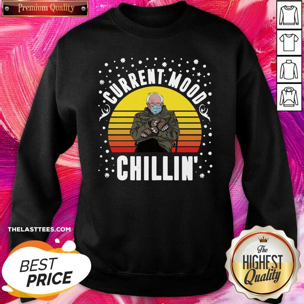 Good Bernie Sanders Current Mood Chillin Vintage Sunset T-shirt