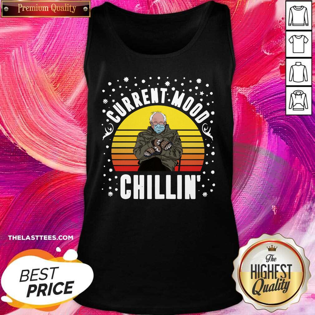 Good Bernie Sanders Current Mood Chillin Vintage Sunset T-shirt