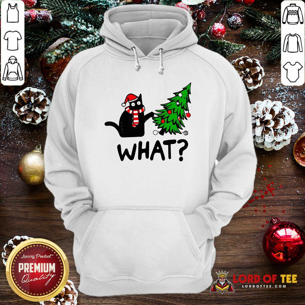 Good Black Cat Pine What Christmas Shirt