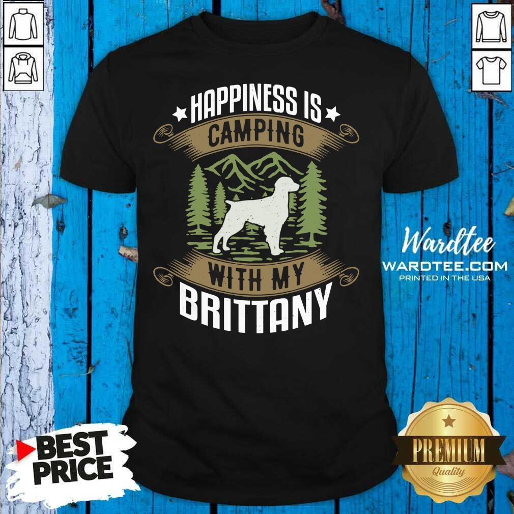 Good Camping With Brittany Camp Camping And Dogs Shirt