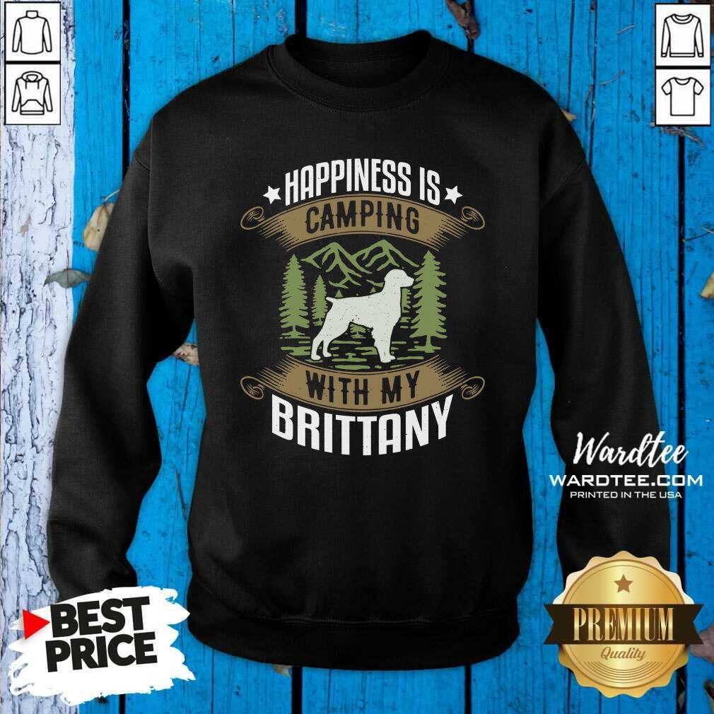 Good Camping With Brittany Camp Camping And Dogs Shirt