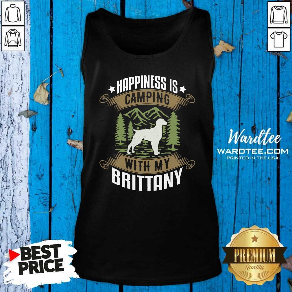 Good Camping With Brittany Camp Camping And Dogs Shirt