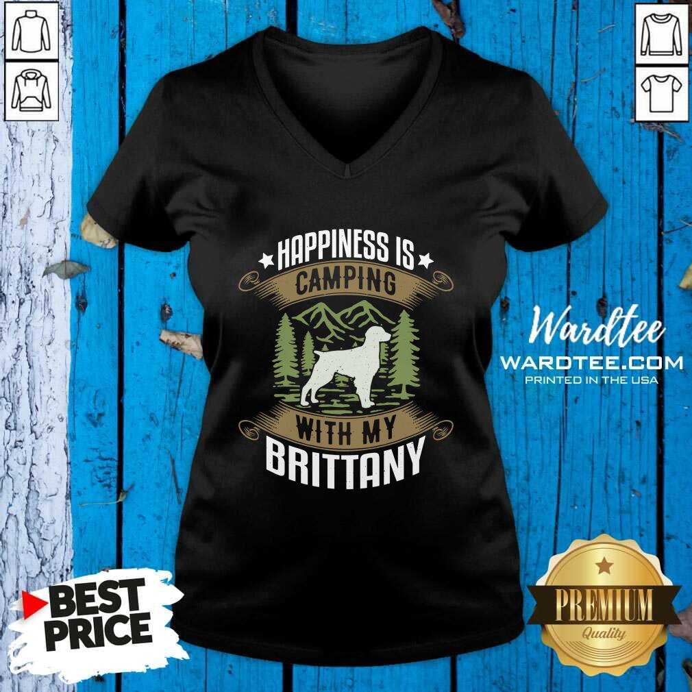 Good Camping With Brittany Camp Camping And Dogs Shirt