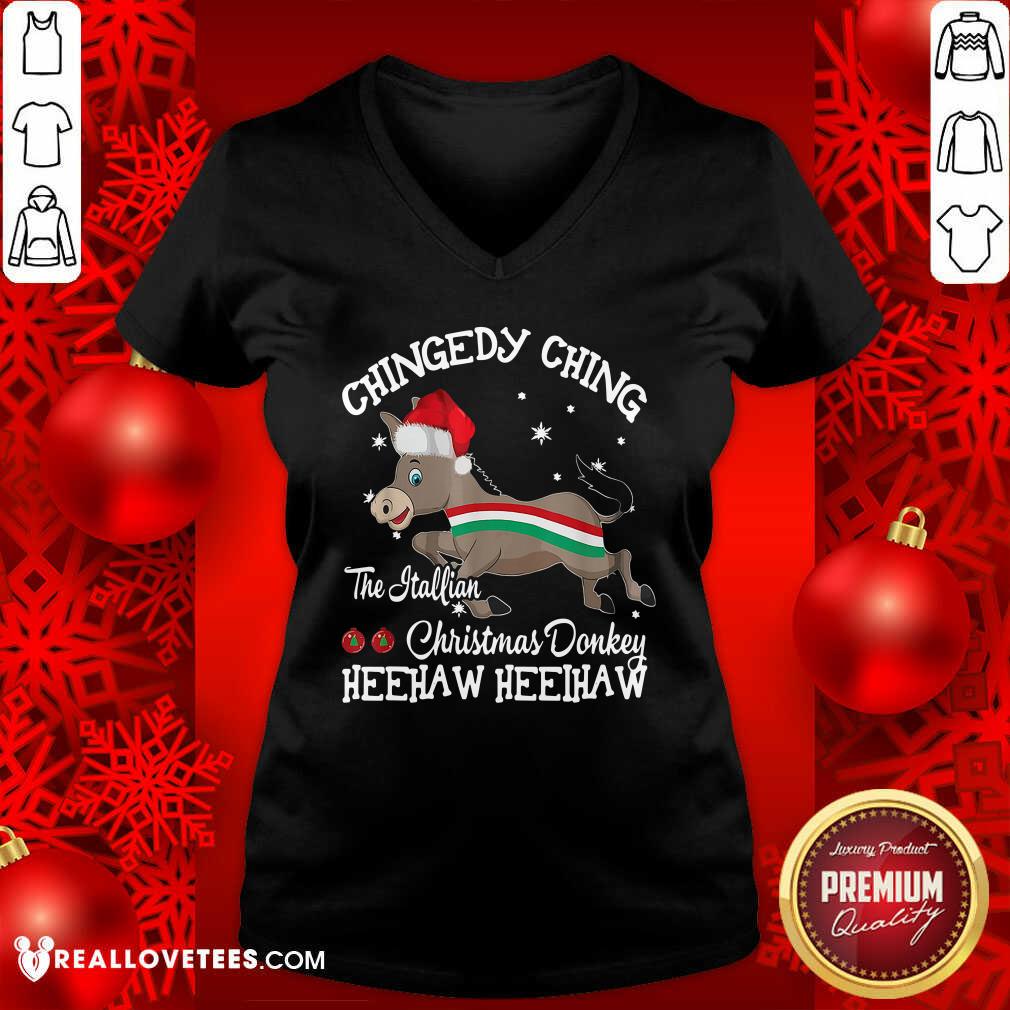 Good Chingedy Ching Dominick The Christmas Donkey Hee Haw Shirt