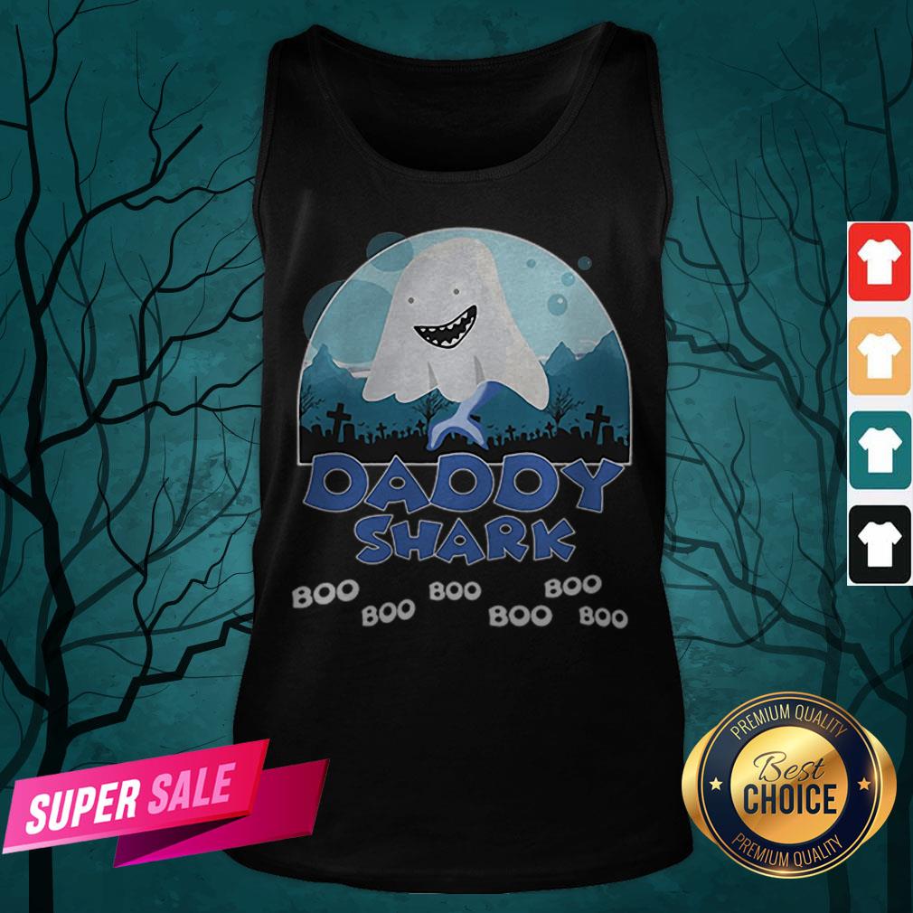 Good Daddy Shark Boo Boo Boo Ghost Halloween Shirt