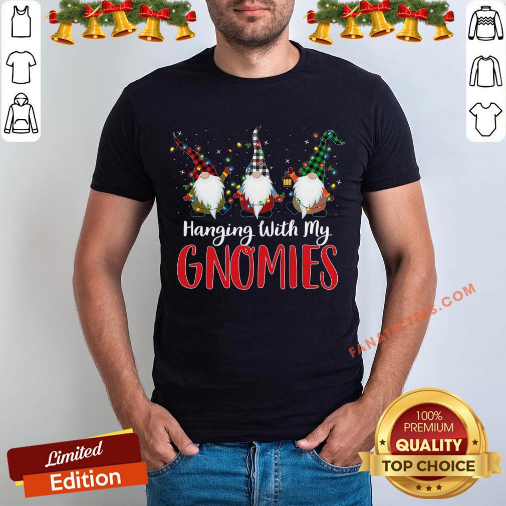 Good Hanging With My Gnomies Nordic Santa Gnome Christmas Pajama T-Shirt
