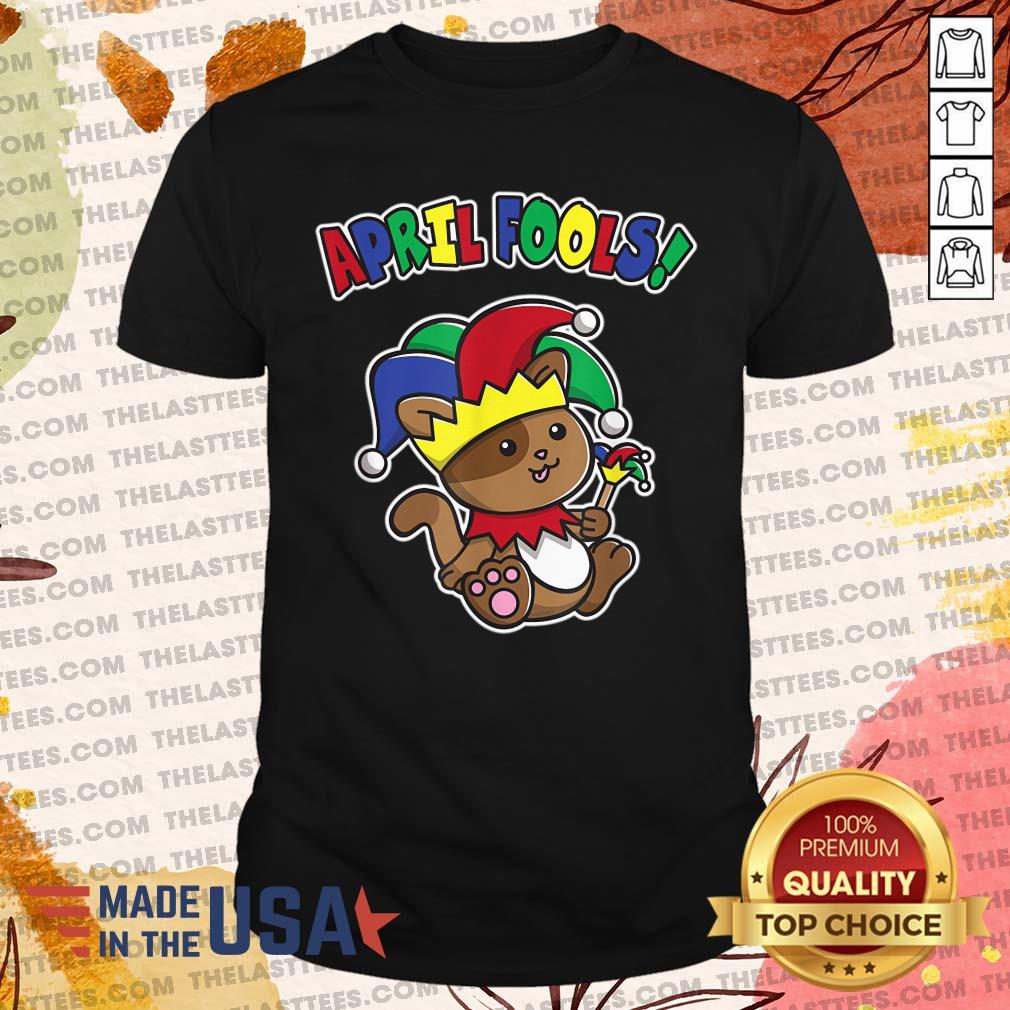 Good Happy April Fool’s Day Funny Cute Cat Jester Prankster T Shirt
