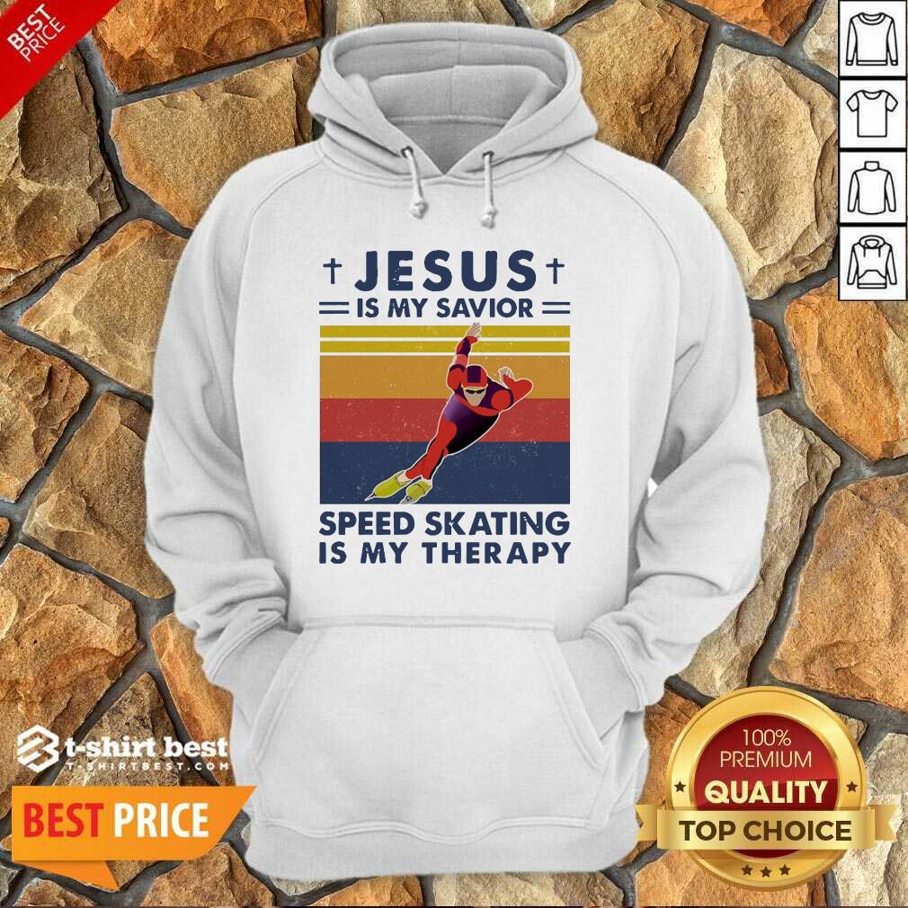 Good Jesus Is My Savior Speed Skating Is My Therapy Vintage Shirt