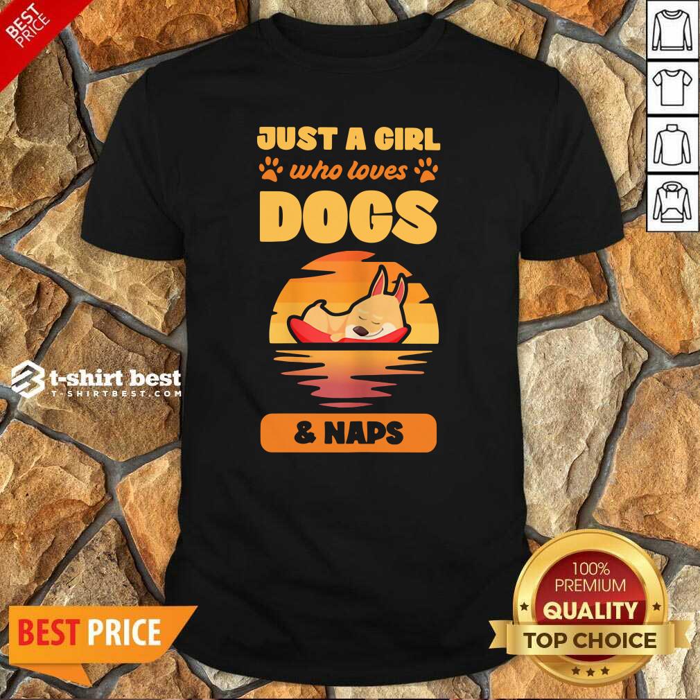 Good Just A Girl Who Loves Dogs And Naps Shirt