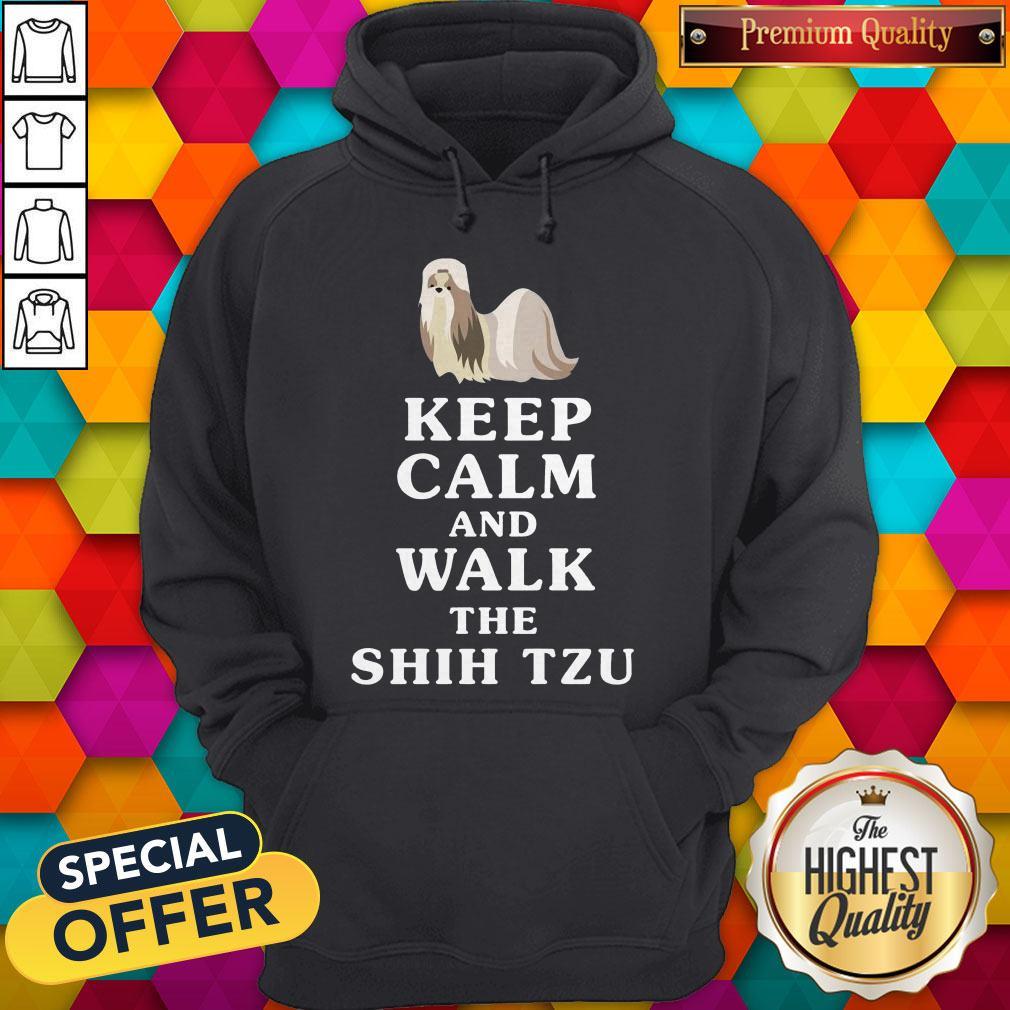 Good Keep Calm And Walk The Shih Tzu Shirt