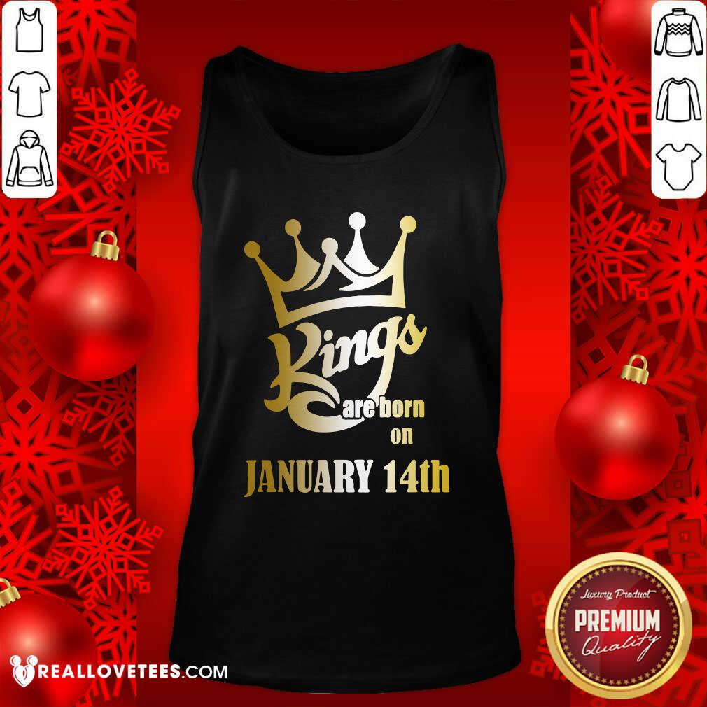 Good Kings Are Born In January 14th Aquarius Shirt
