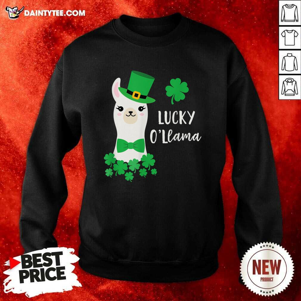 Good Lucky Llama Shamrock St Patrick’s Day Shirt