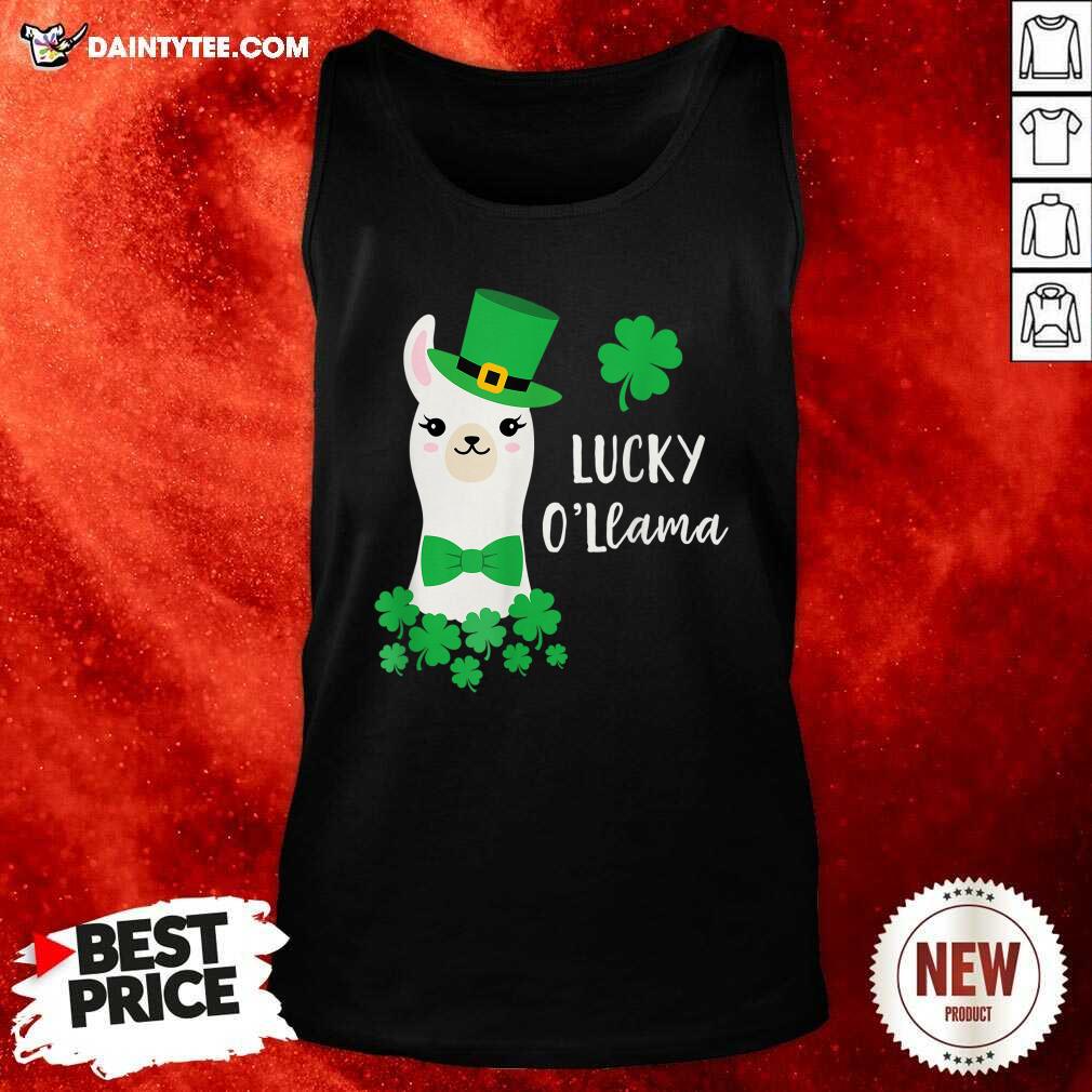 Good Lucky Llama Shamrock St Patrick’s Day Shirt