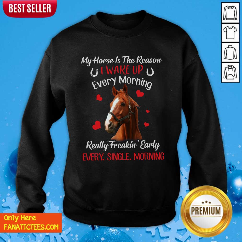Good My Horse Is The Reason I Wake Up Every Morning Every Single Morning Shirt